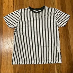 denim and flower small shirt